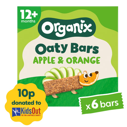 Organix Apple & Orange Soft Oaty Bars 6x23g — image 1