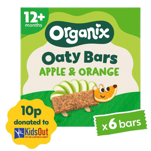 Organix Apple & Orange Soft Oaty Bars 6x23g — image 1
