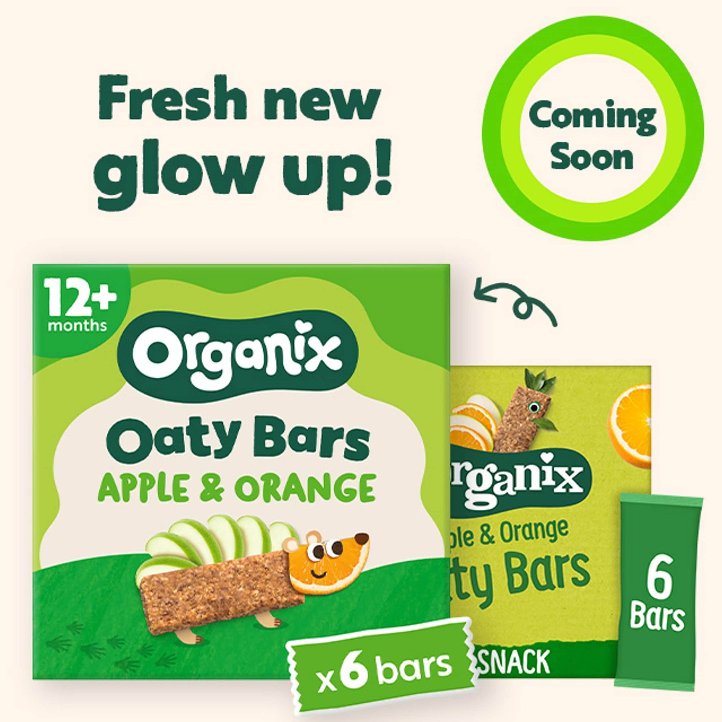 Organix Apple & Orange Soft Oaty Bars 6x23g — image 2