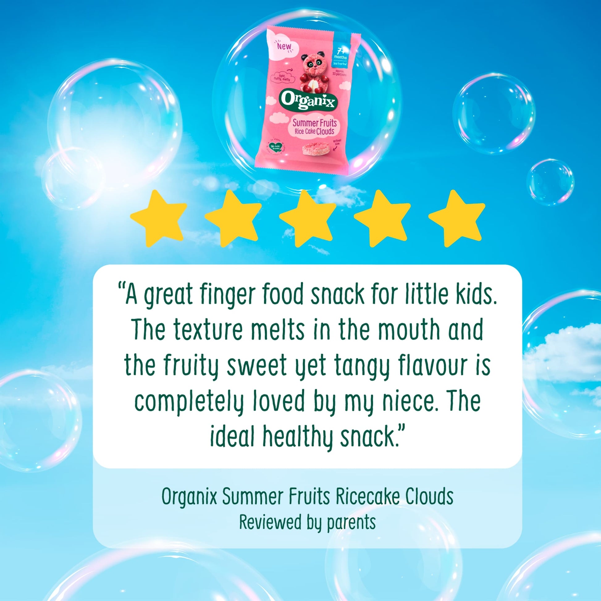 Organix Apple Rice Cake Clouds 4 Pack 72G — image 5