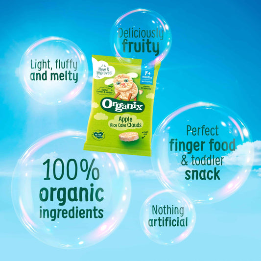 ORGANIX Apple Rice Cake Clouds 40g 40g pack shot