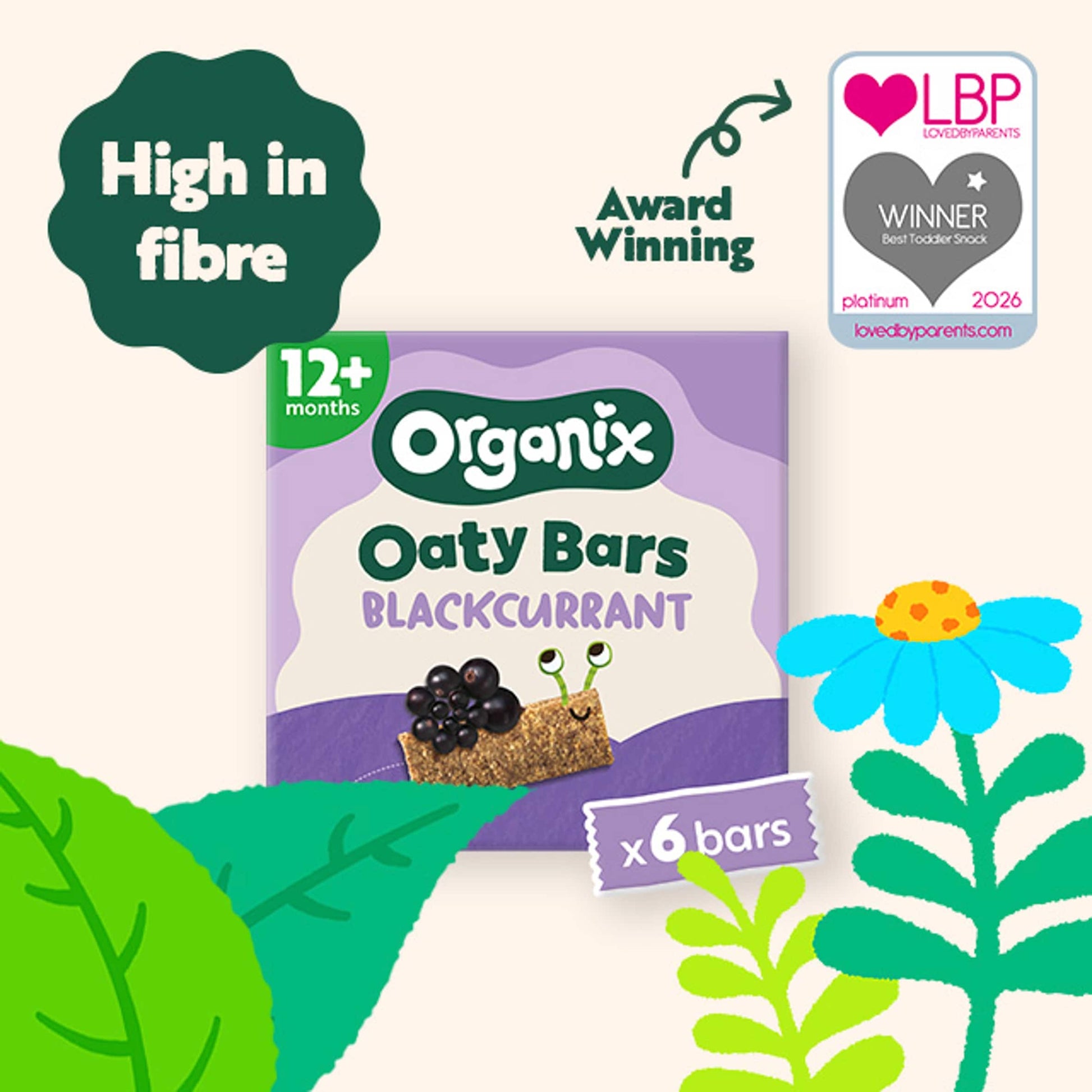 Organix Blackcurrant Soft Oaty Bars 6x23g — image 4