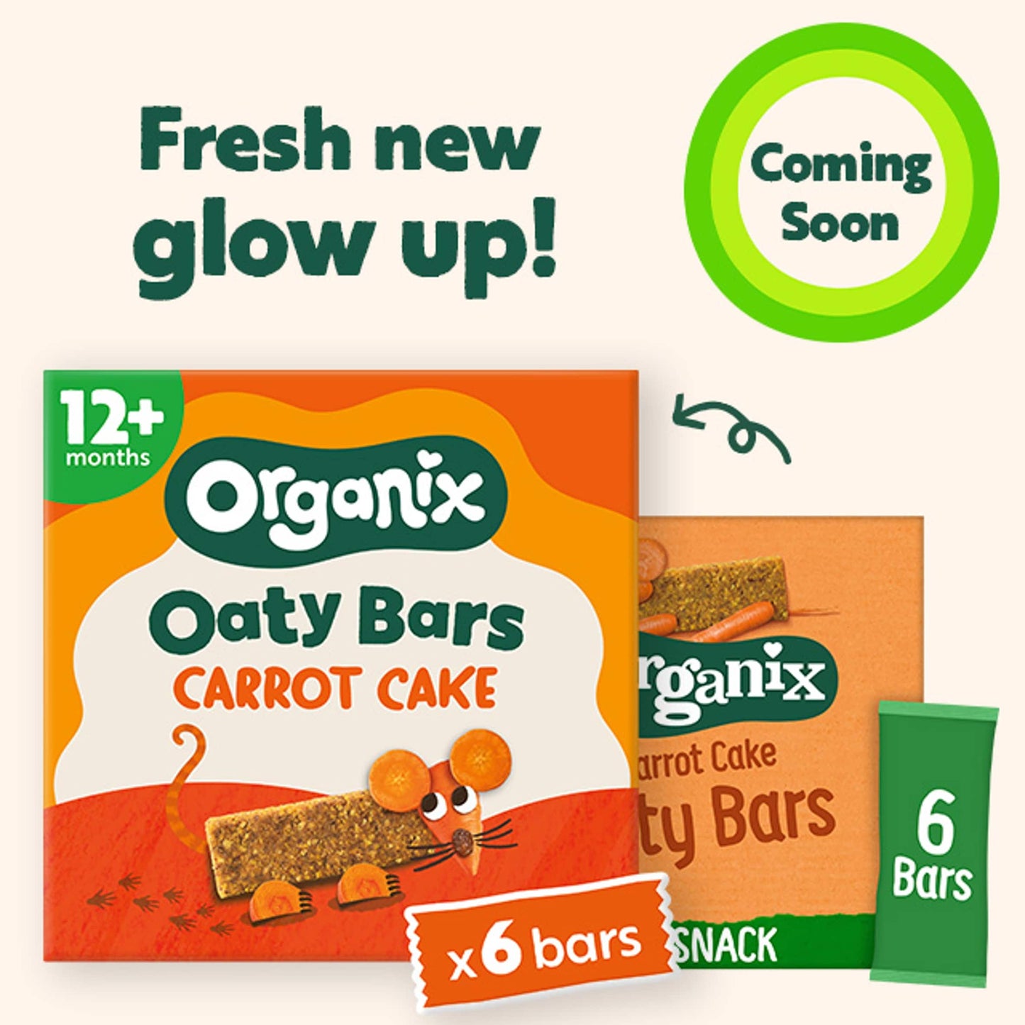 Organix Carrot Cake Soft Oaty Bars 6x23g — image 3