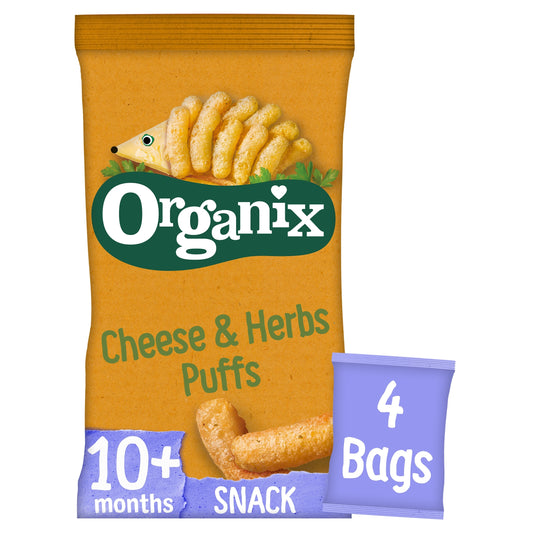 Organix Cheese & Herb Puffs 4X15g — image 1