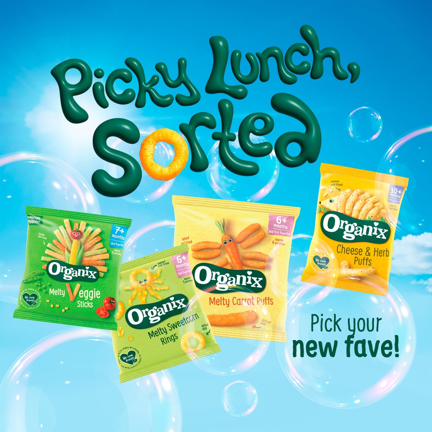 Organix Cheese & Herb Puffs 4X15g — image 4