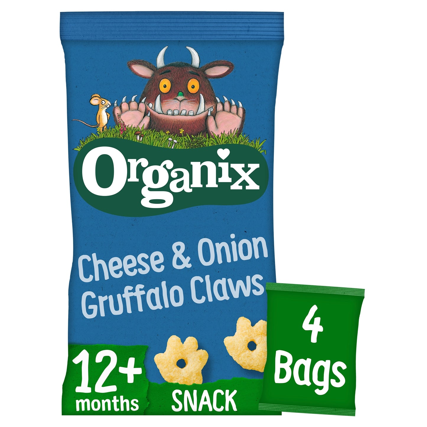 Organix Cheese & Onion Gruffalo Claws 4X15g — image 1