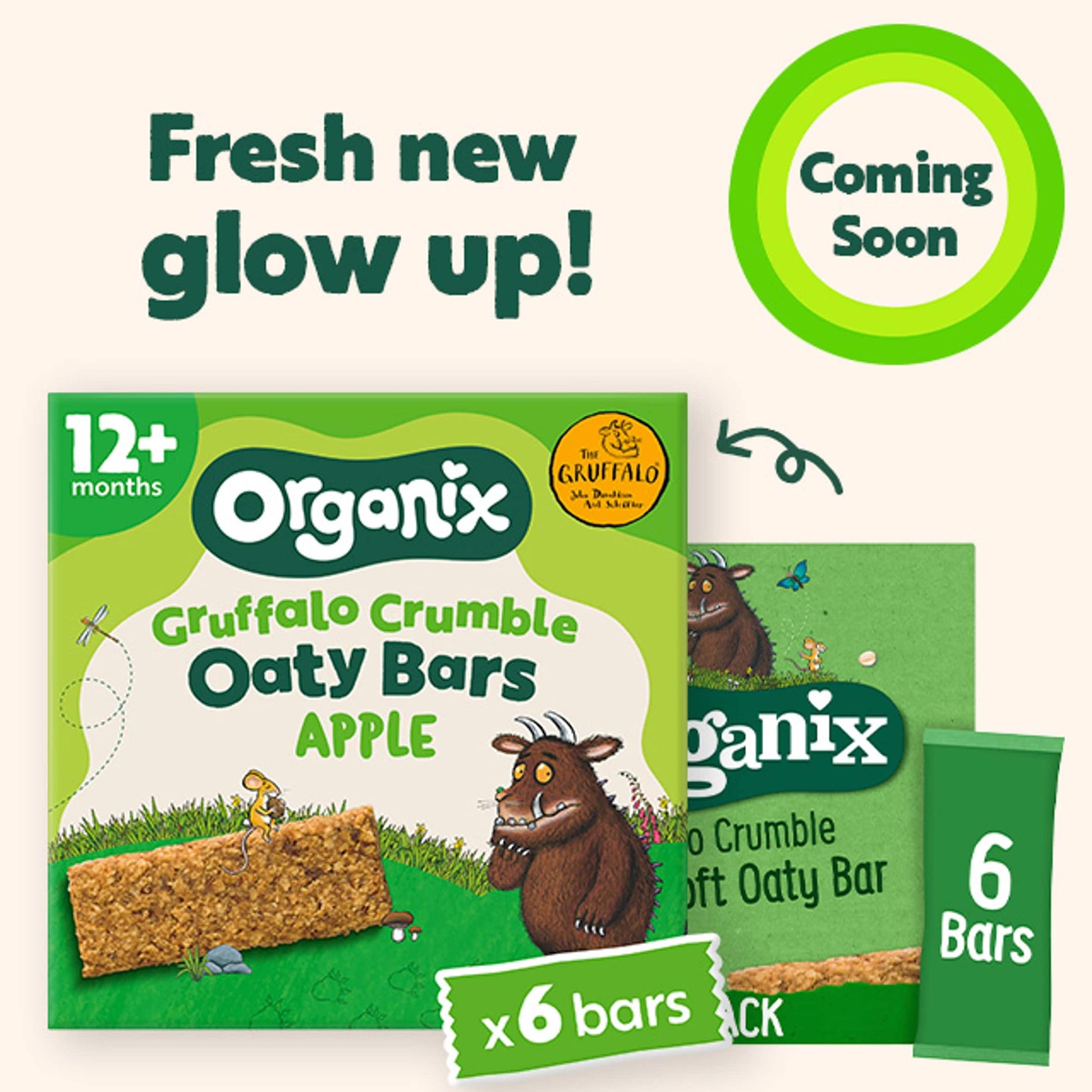 Organix Gruffalo Crumble Apple Organic Soft Oaty Bars Toddler Snack Multipack 6 x 23g — image 3