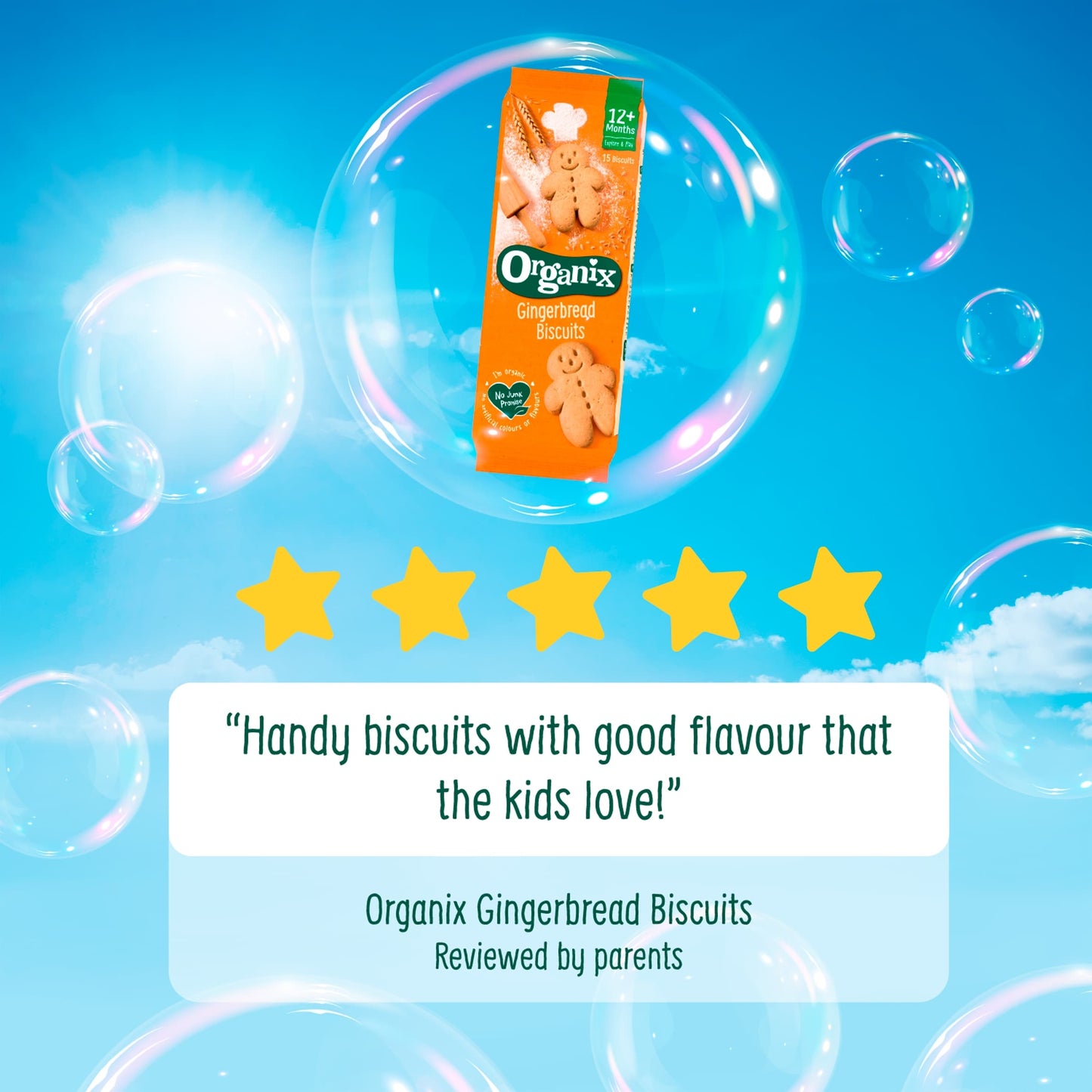 Organix Mini Gingerbread Men Biscuits 5x20g — image 5