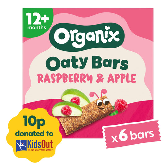 Organix Raspberry & Apple Soft Oaty Bars 6x23g — image 1
