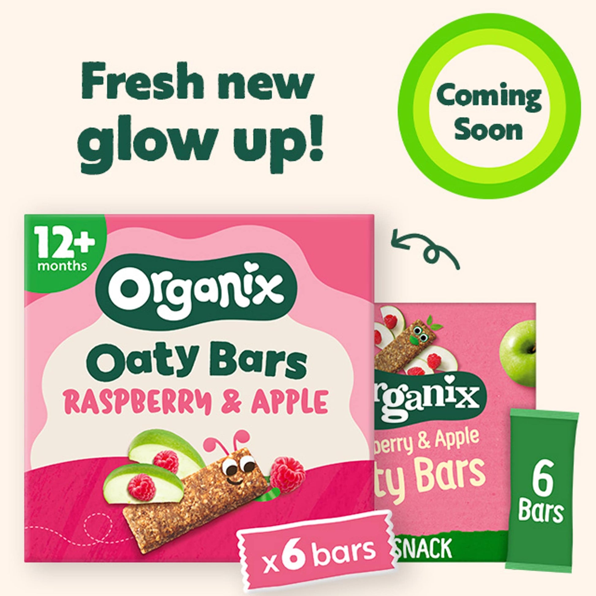 Organix Raspberry & Apple Soft Oaty Bars 6x23g — image 3