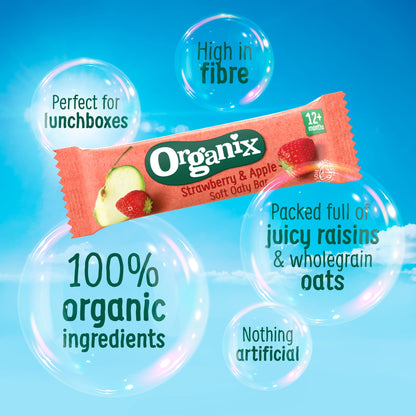 Organix Strawberry & Apple Soft Oaty Bars 6x23g — image 2