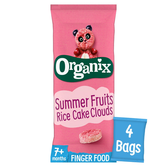 Organix Summer Fruits Rice Cake Clouds 4 pack 72g — image 1
