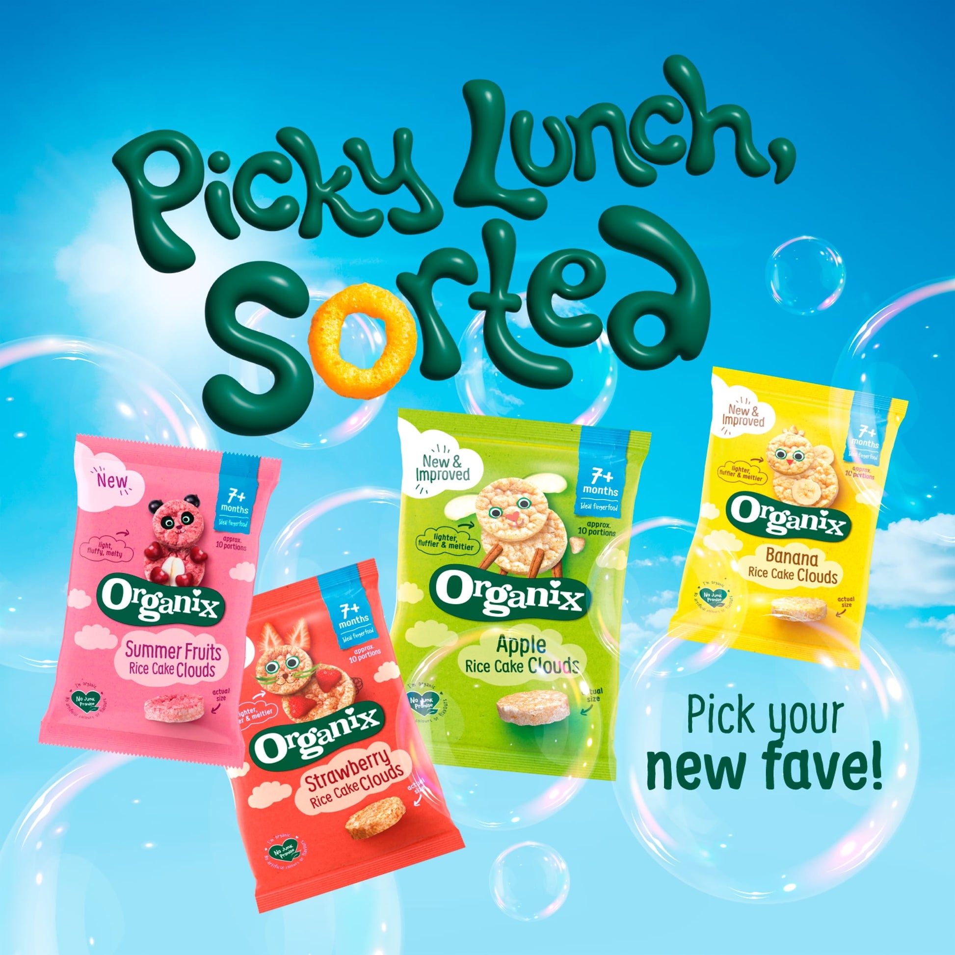 Organix Summer Fruits Rice Cake Clouds 4 pack 72g — image 4