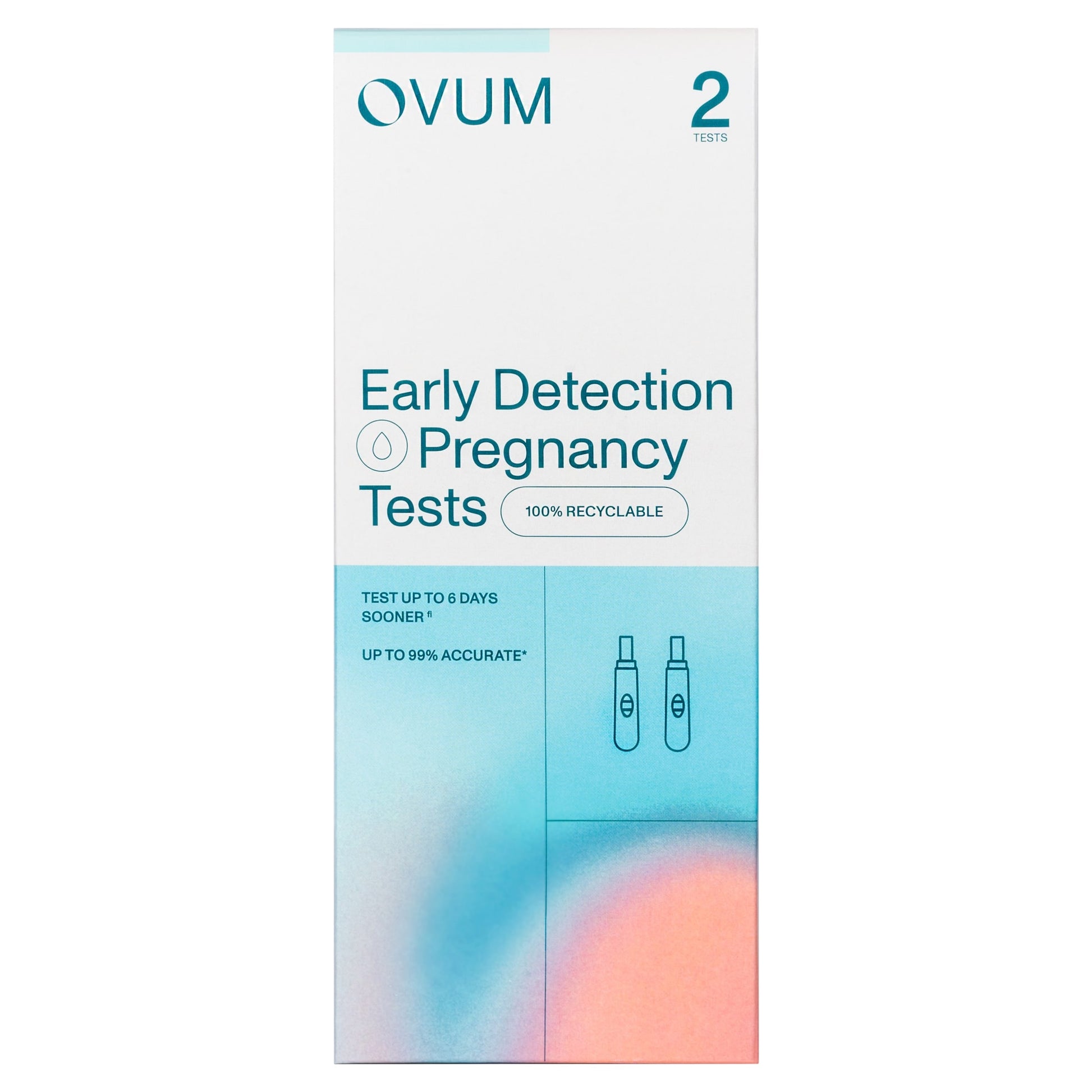 OVUM Early Detection Pregnancy Test 2 Pack — image 1
