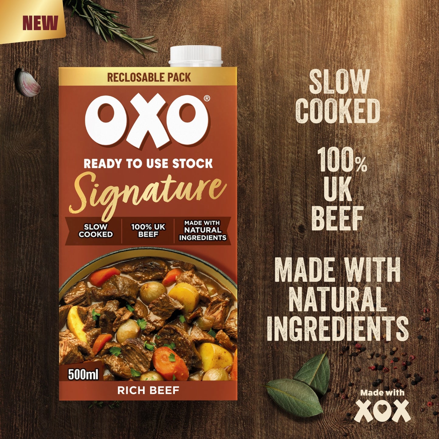 Oxo Ready To Use Stock Signature Rich Beef 500ML — image 2