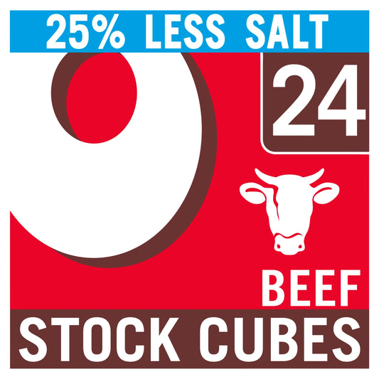 Oxo Reduced Salt Beef Stock Cubes 24 Pack 142g — image 1