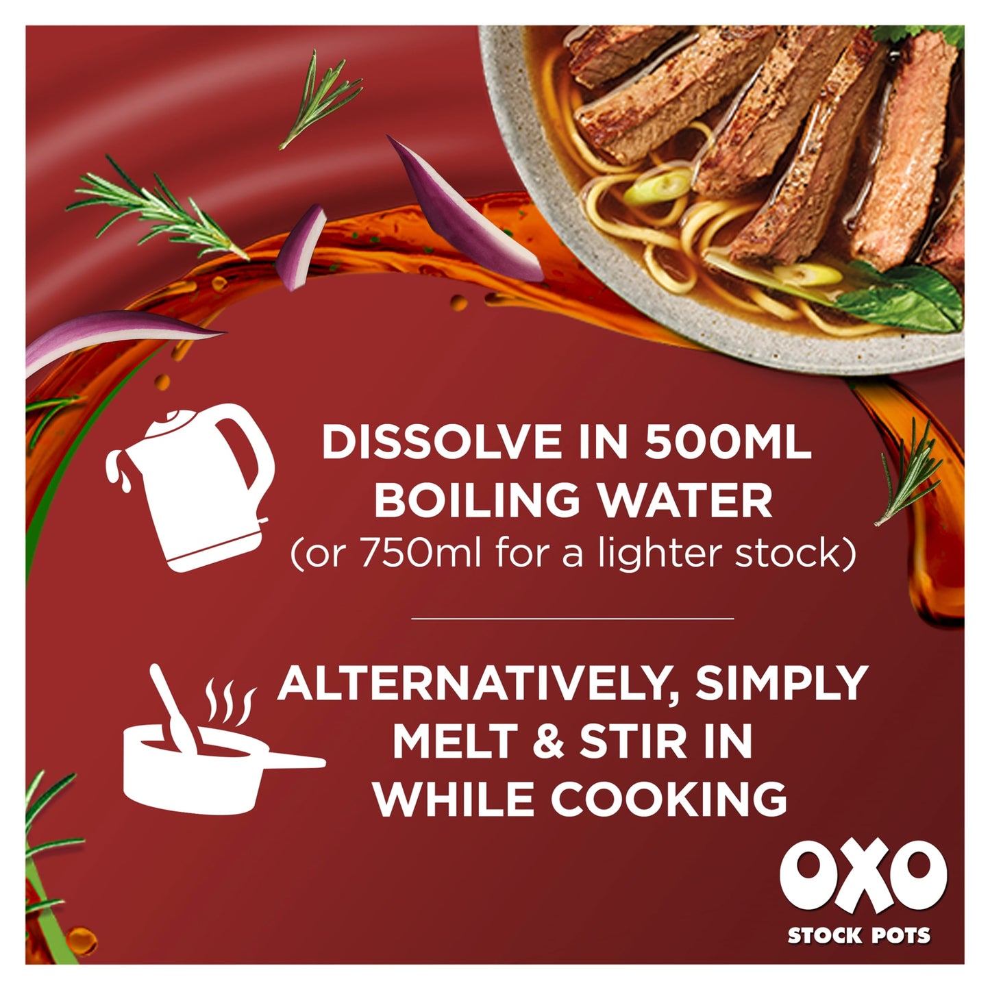 Oxo Reduced Salt Beef Stock Pots With Rosemary 4X20g — image 2