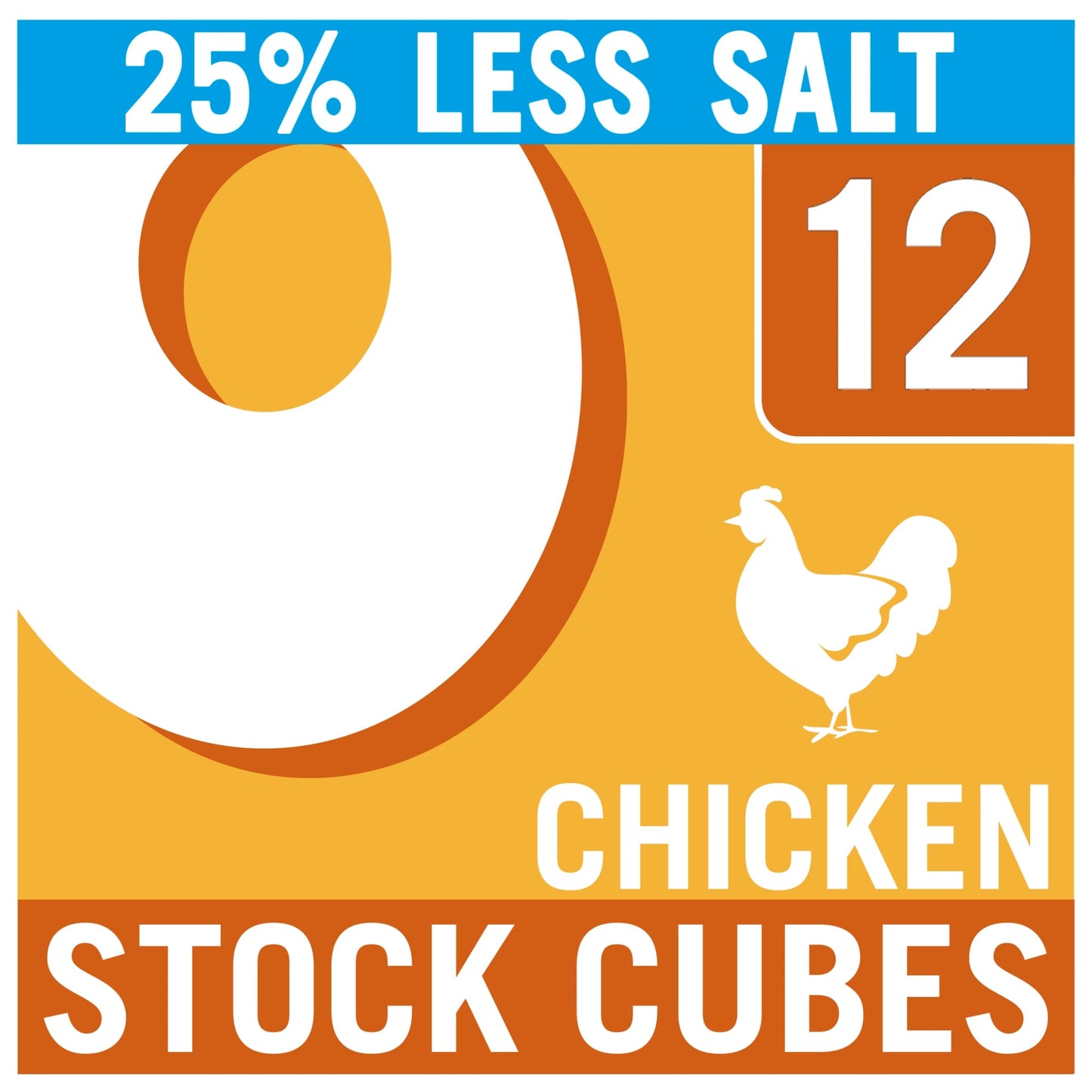Oxo Reduced Salt Chicken Stock Cubes 12 Pack 71G — image 1