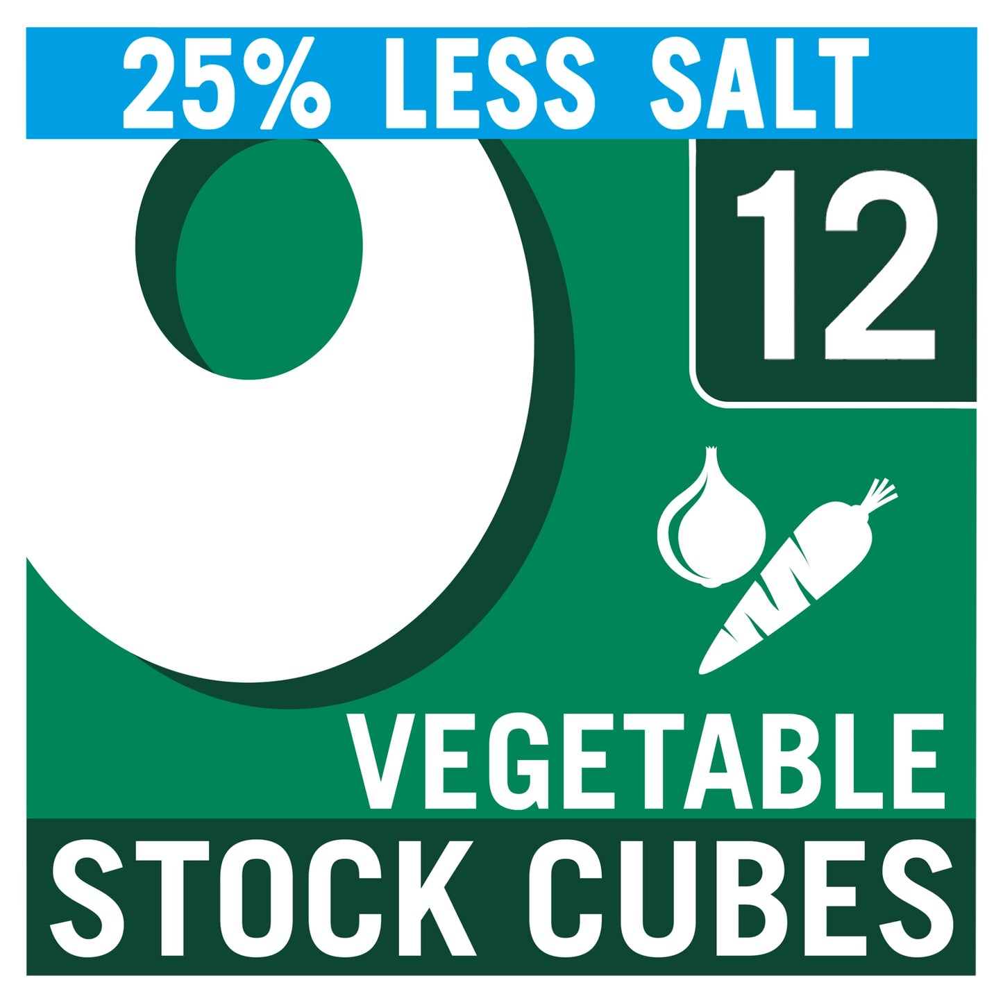 Oxo Reduced Salt Vegetable Stock Cubes 12 Pack 71G — image 1