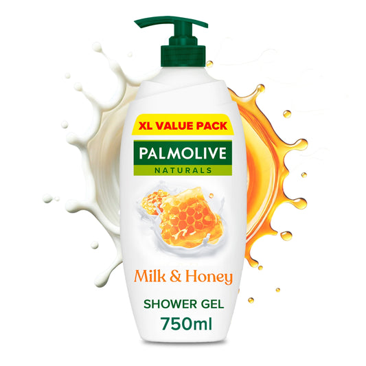 Palmolive Naturals Milk & Honey Shower Gel Body Wash Pump 750ml — image 1