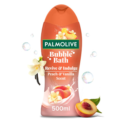 Palmolive Revive & Indulge Peach & Vanilla Scent Bubble Bath 500ml — image 1
