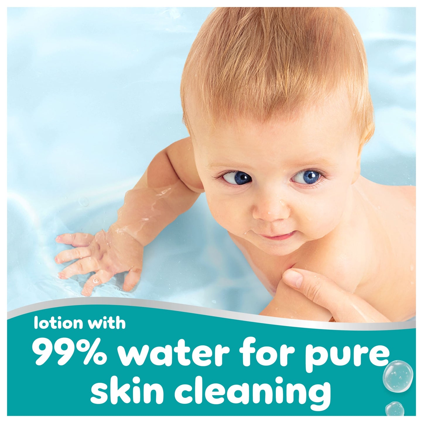 Pampers 99% Water Baby Wipes 9x 60 Wipes — image 3