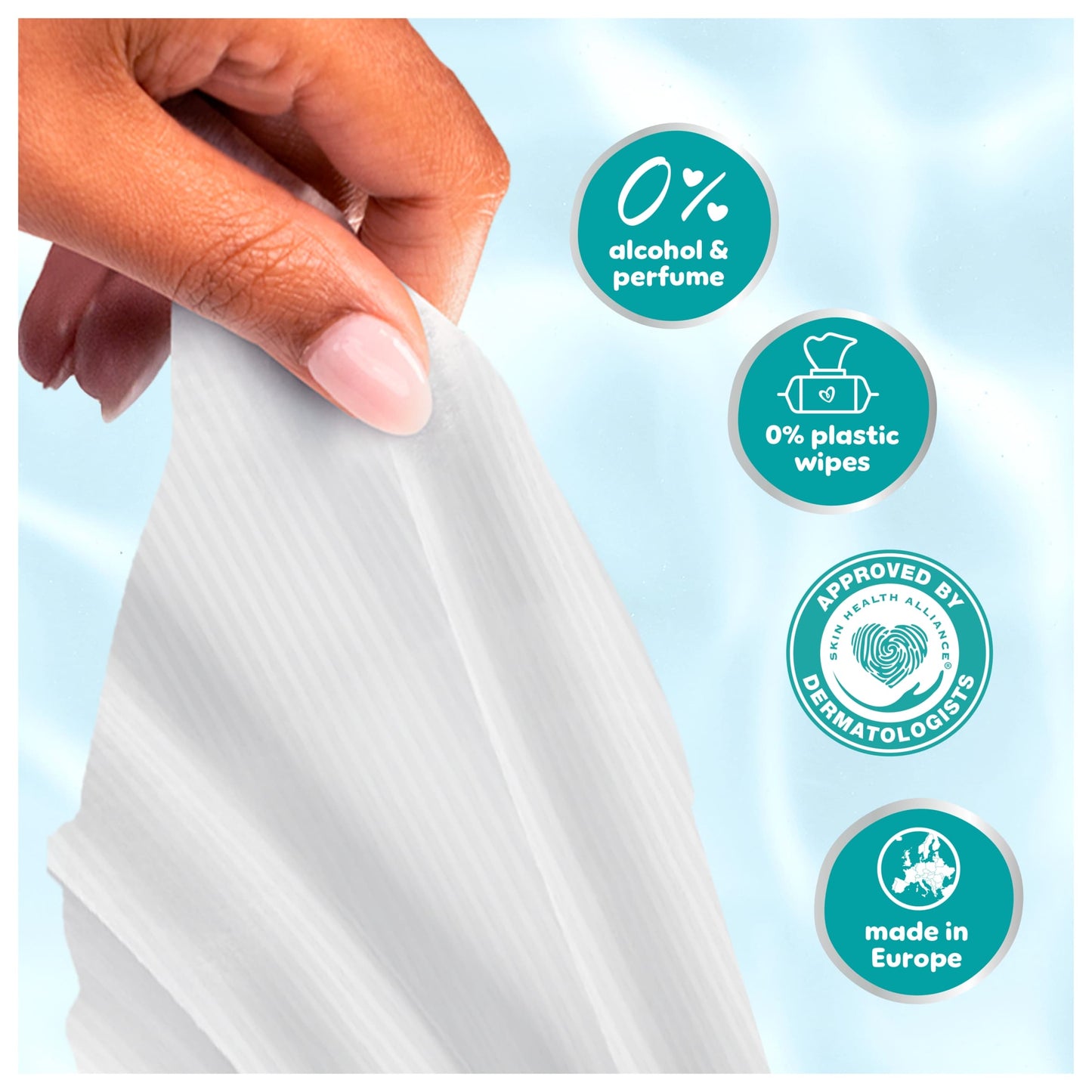 Pampers 99% Water Baby Wipes 9x 60 Wipes — image 5