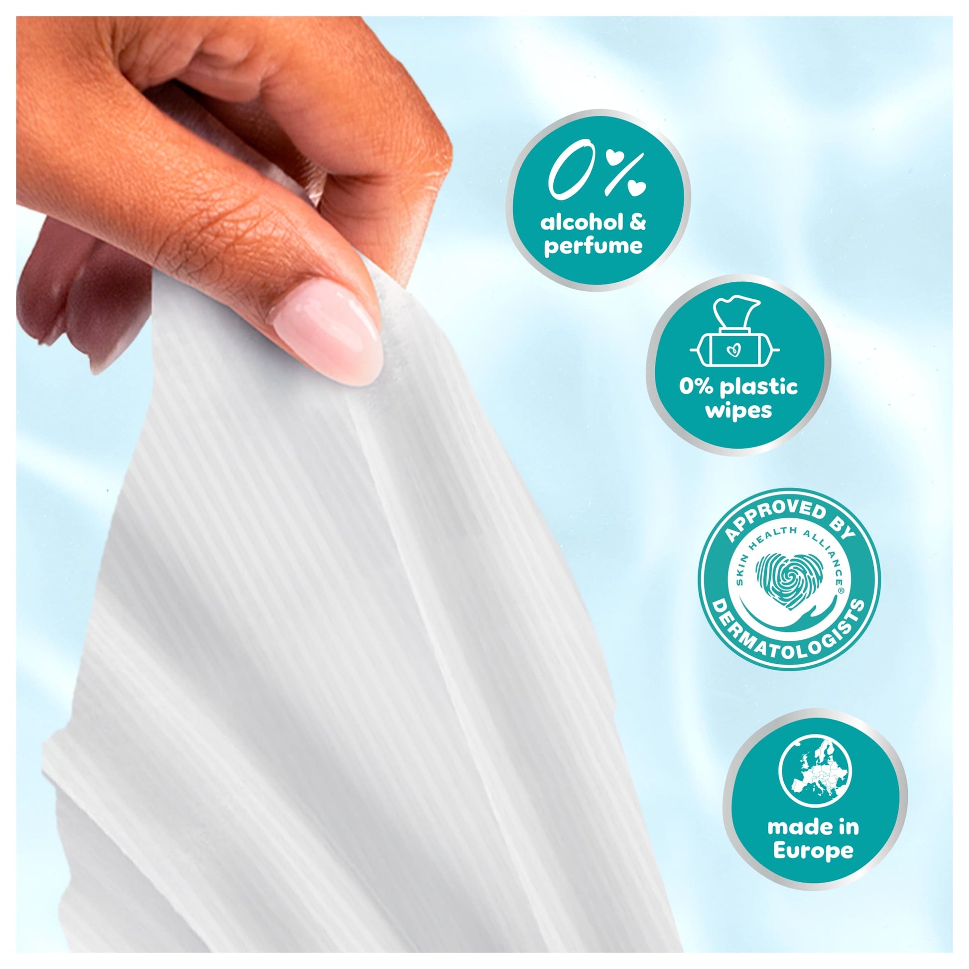 Pampers 99% Water Baby Wipes 9x 60 Wipes — image 5