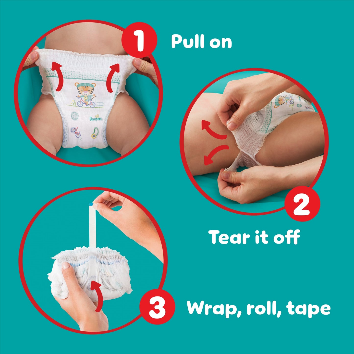 Pampers Baby-Dry Nappy Pants Size 4 38 Pack — image 4
