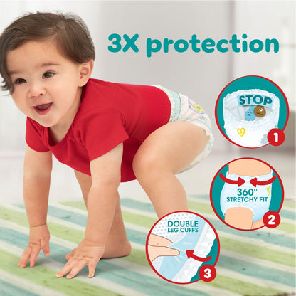 Pampers Baby-Dry Nappy Pants Size 6+ Jumbo+ Pack 52 Pack — image 2
