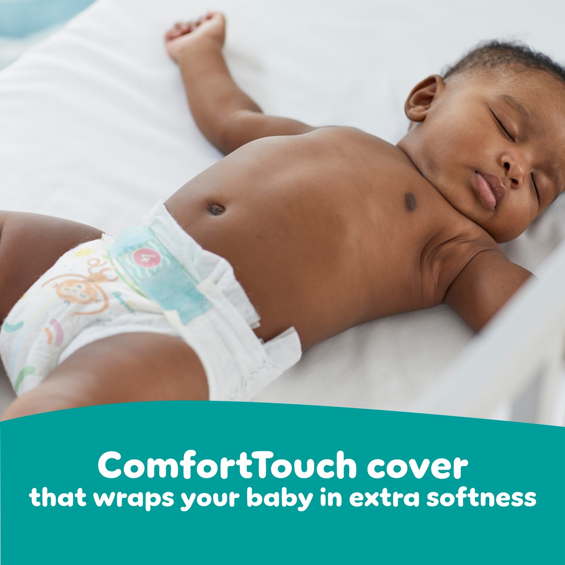 Pampers Baby-Dry Size 4+ Nappies Jumbo+ Pack 76 Pack — image 3