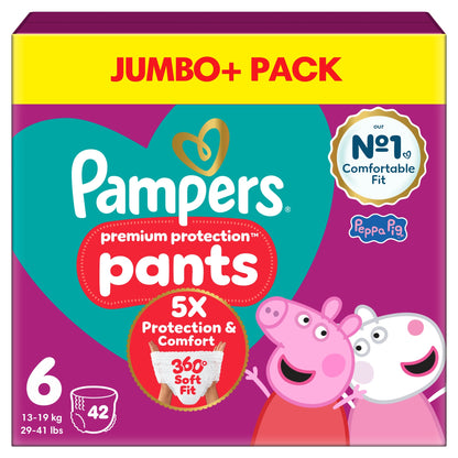 Pampers Premium Protection 42 Nappy Pants Size 6 — image 2