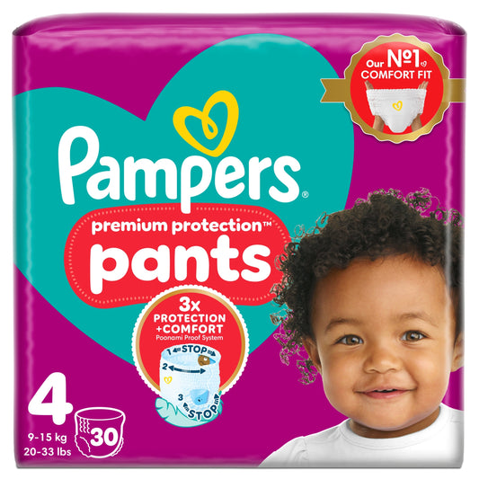 Pampers Premium Protection Nappy Pants Size 4 30 Pack — image 1