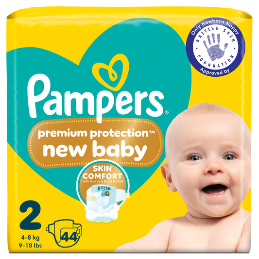Pampers Premium Protection New Baby Size 2 44 Nappies — image 1