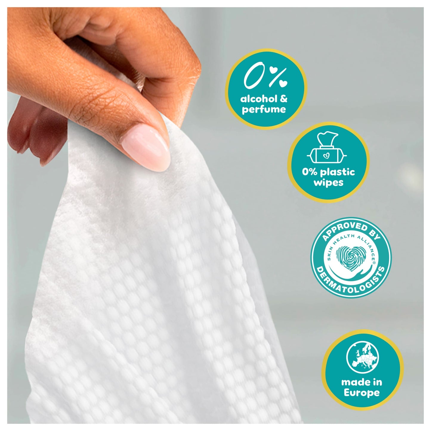 Pampers Premium Protection New Baby Wipes 6x 60 Wipes — image 5