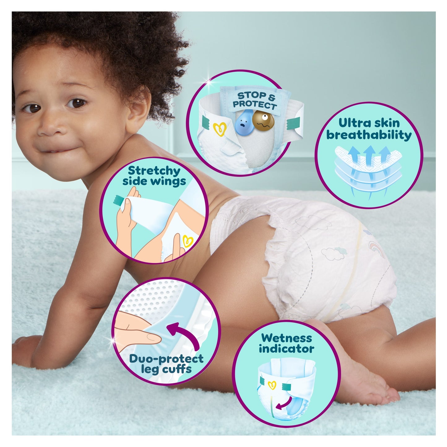 Pampers Premium Protection Size 5 32 Nappies — image 3