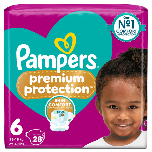 Pampers Premium Protection Size 6 28 Nappies — image 1