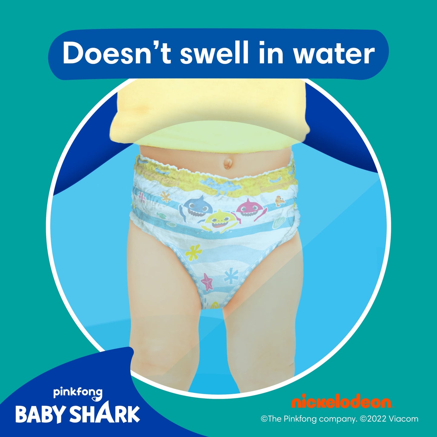 Pampers Splasher Baby Shark Size 4-5 Swim Nappies 11 Pack — image 4
