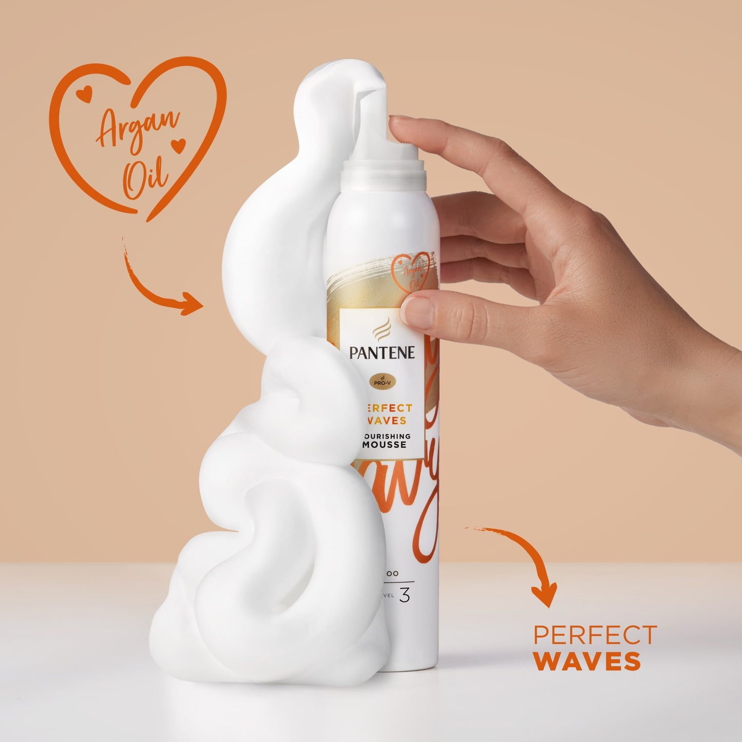 Pantene Perfect Wave Nourishing Hair Mousse 200Ml — image 2