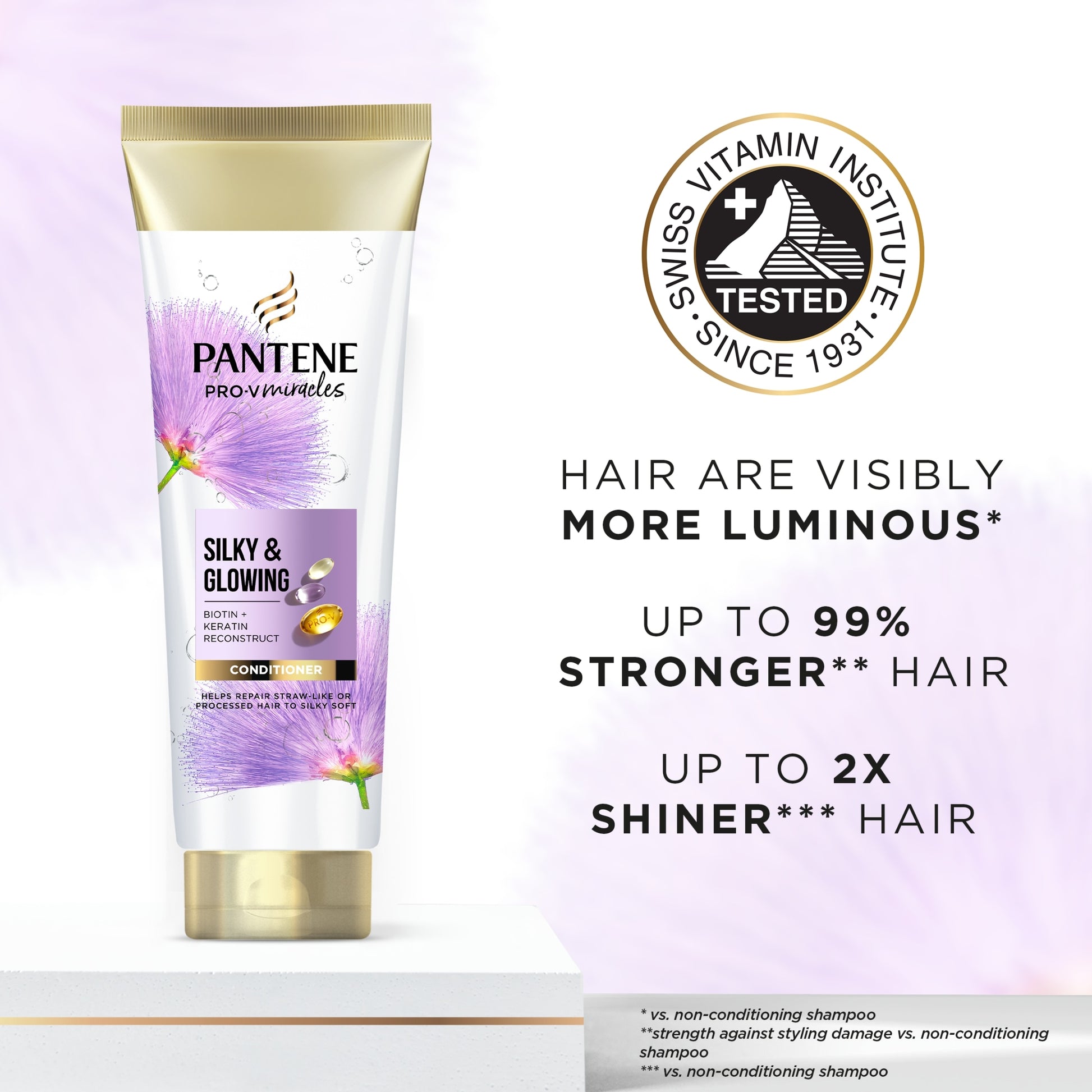 Pantene Pro-V Silky & Glowing Hair Conditioner 275ml — image 4