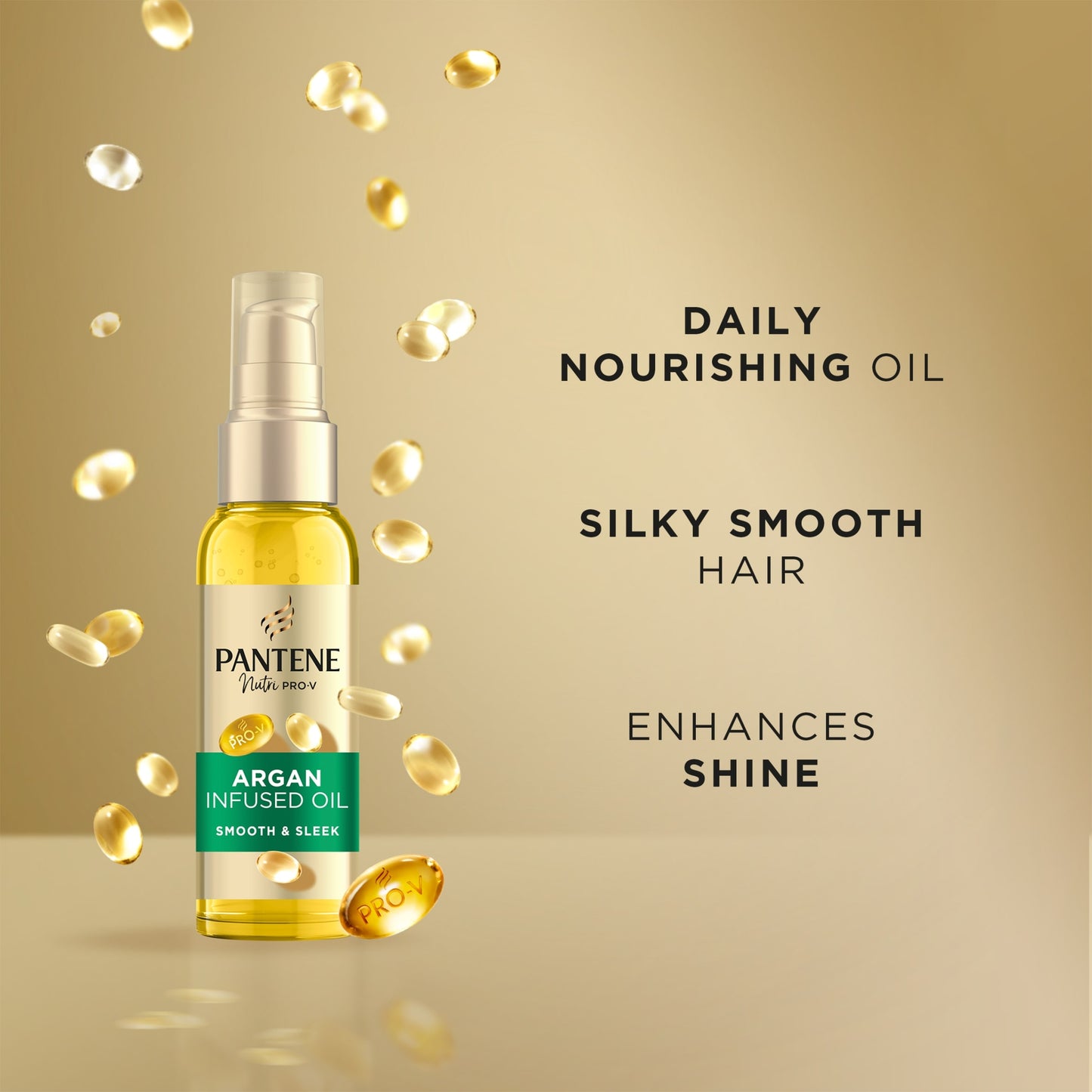 Pantene Smooth & Sleek Argan Hair Oil 100Ml — image 3