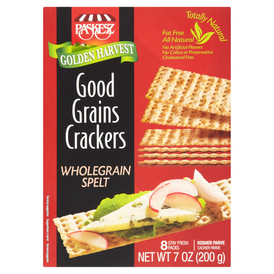 Paskesz Good Grains Crackers 8S 200G — image 1