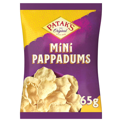 Patak's Plain Mini Pappadums 65g — image 1