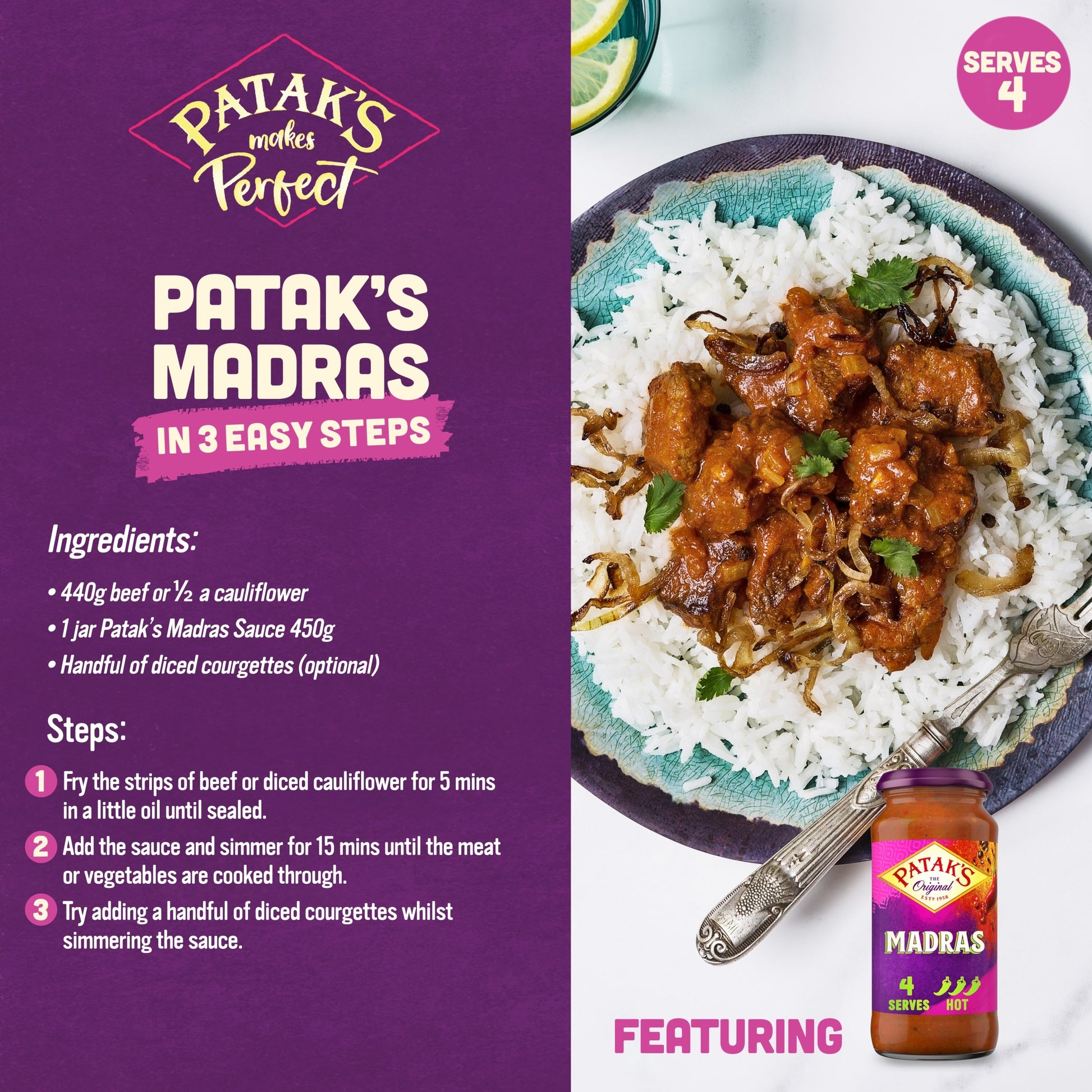 Pataks Madras Sauce 450G — image 2