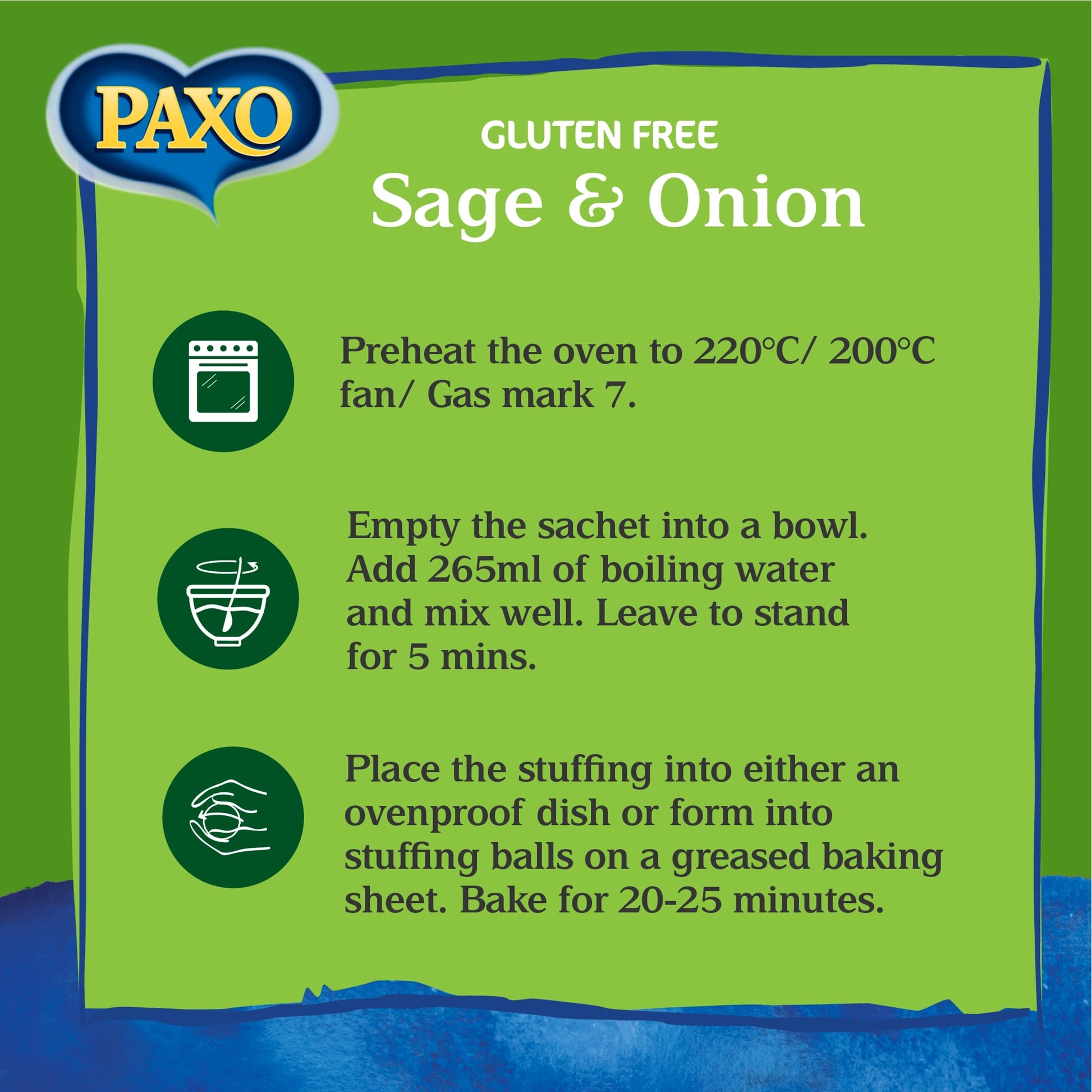 Paxo Gluten Free Stuffing Mix - Sage & Onion 150g — image 3