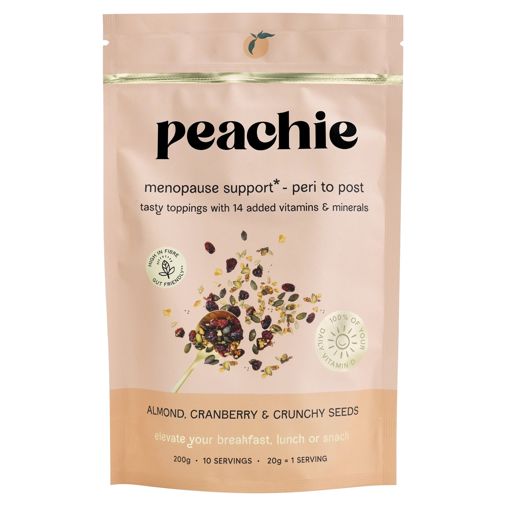 Peachie - Almond & Cranberry Toppings for Menopause 200g — image 1