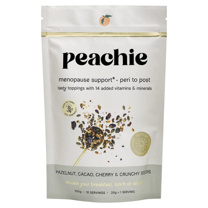 Peachie - Hazelnut, Cacao & Cherry Toppings for Menopause 200g — image 1