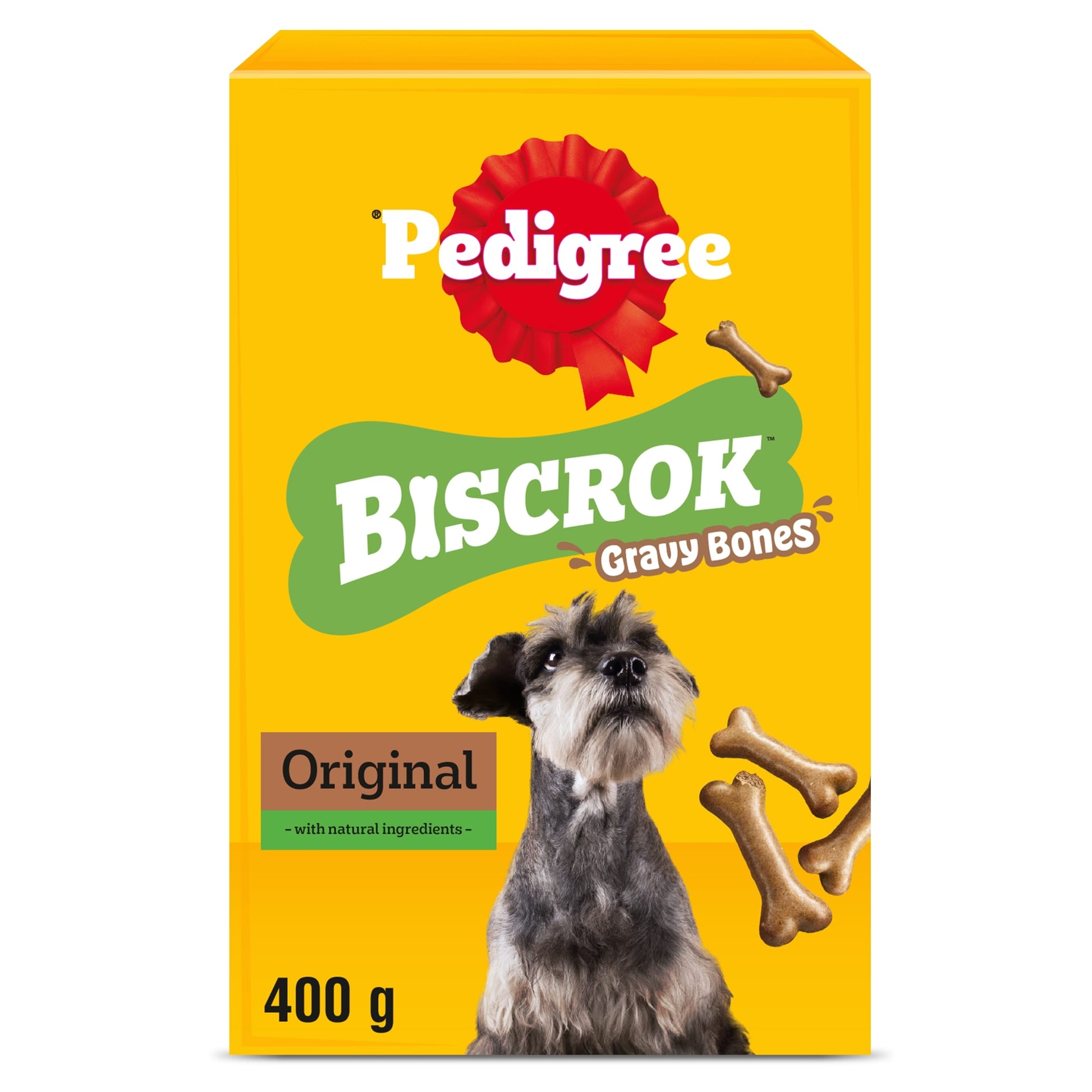 Pedigree Biscrok Gravy Bones Dog Treat Biscuits 400g — image 1