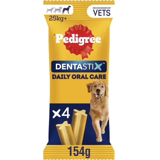 Pedigree Dentastix Daily Large Dog Treats 4 Dental Sticks — image 1