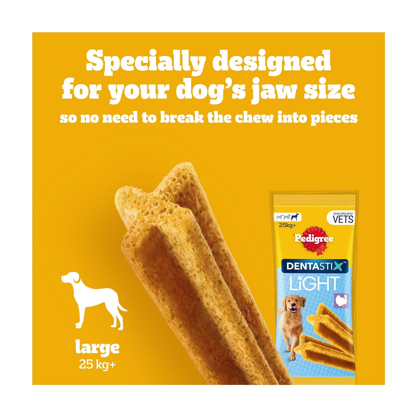 PEDIGREE DentaStix Light Daily Dental Chews Large Dog Treats 4 Dental Sticks — image 3